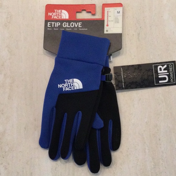 The North Face Etip Gloves Unisex Size Medium Blue TNF Winter Glove - Picture 2 of 15